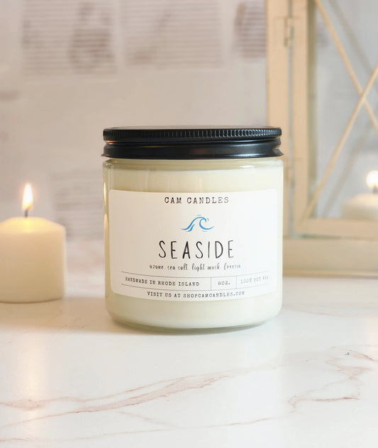 ocean candle, handmade candle, handcrafted candle 