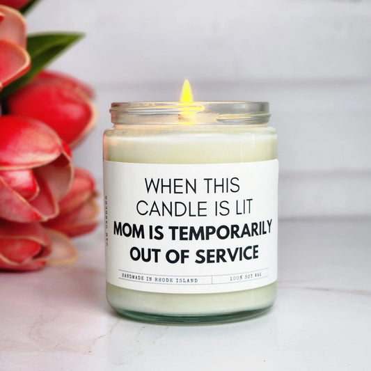 funny candle for mom, gift for mom, soy candle 