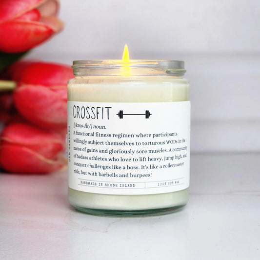crossfit candle, gift for crossfit 