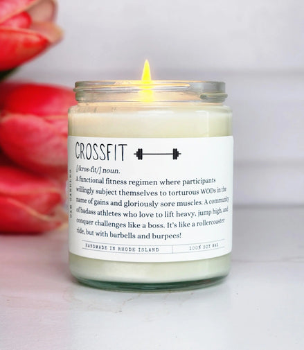 crossfit candle, gift for crossfit 