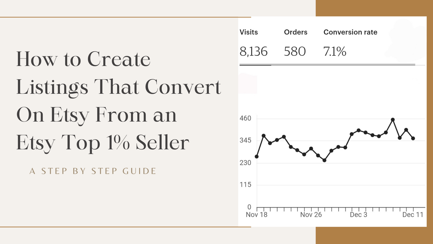 How to Create High-Converting Etsy Listings from an Etsy Top 1% Seller