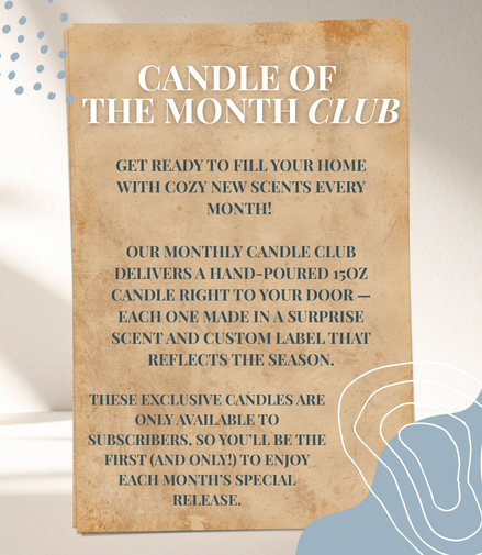 Candle Of The Month Club Subscription
