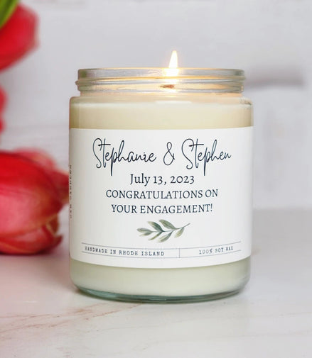 Customized Engagement Candle