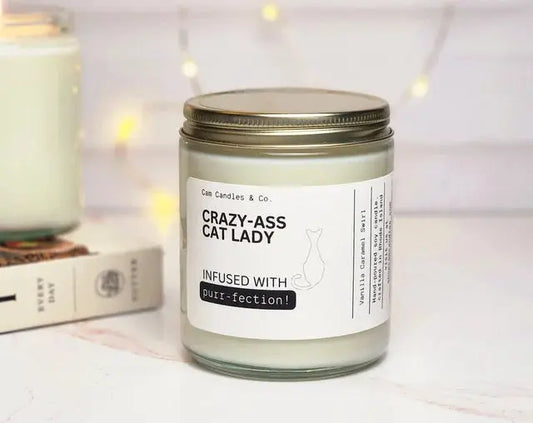 Funny Candle For A Cat Mom - Funny Soy Candle