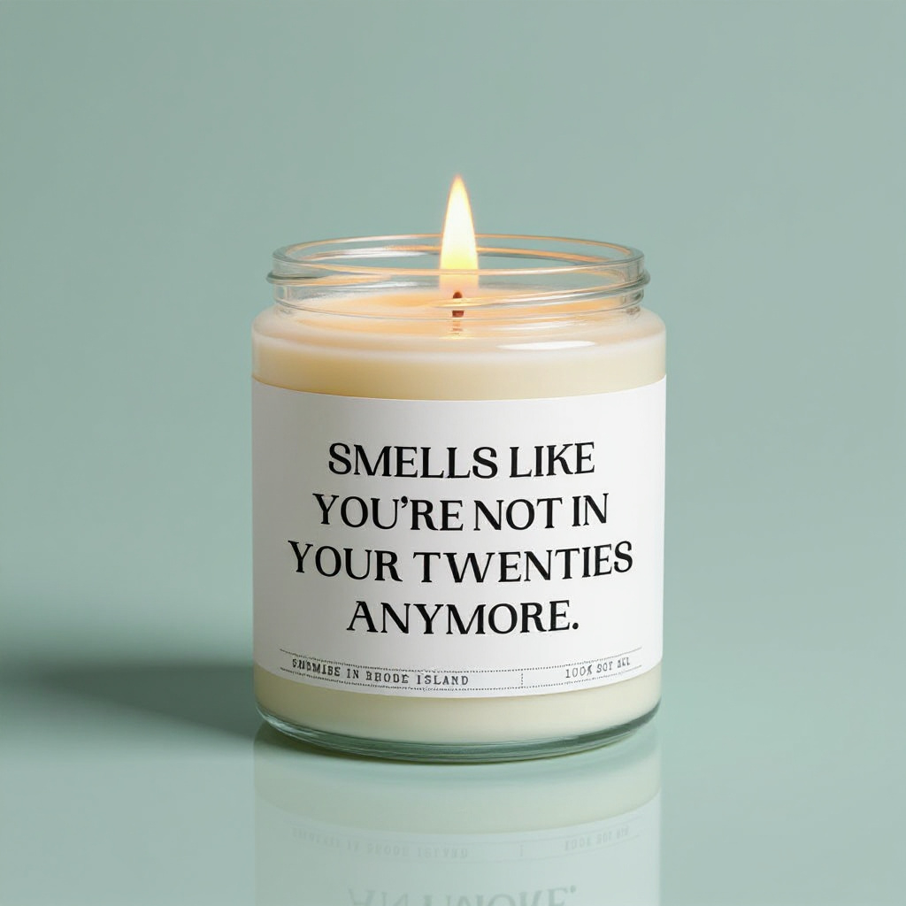 Smells Like You're Not In Your Twenties Anymore - Soy Candle