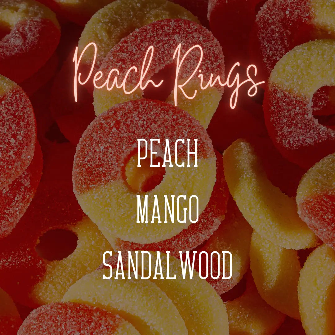 Peach Rings Limited Edition Soy Candle Cam Candles And Co.