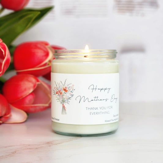 Happy Mother's Day Thank You For Everything Soy Candle Cam Candles And Co.